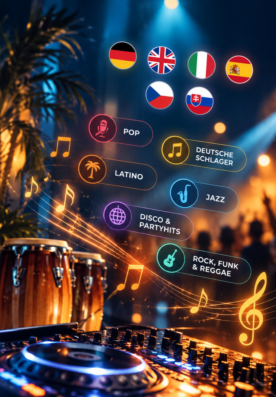 Neon-Musiknacht mit DJ und Genres Neon-Musiknacht mit DJ und Genres